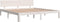 vidaXL - Bedframe - massief - hout - wit - 180x200 - cm