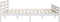 vidaXL - Bedframe - massief - hout - wit - 180x200 - cm