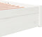 vidaXL - Bedframe - massief - hout - wit - 180x200 - cm
