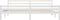 vidaXL - Bedframe - massief - hout - wit - 180x200 - cm