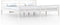 vidaXL - Bedframe - massief - hout - wit - 200x200 - cm