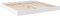 vidaXL - Bedframe - massief - hout - wit - 200x200 - cm