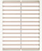 vidaXL - Bedframe - massief - hout - wit - 200x200 - cm
