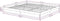 vidaXL - Bedframe - massief - hout - wit - 200x200 - cm