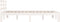 vidaXL - Bedframe - massief - hout - wit - 200x200 - cm