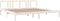 vidaXL - Bedframe - massief - hout - wit - 200x200 - cm