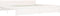vidaXL - Bedframe - massief - hout - wit - 200x200 - cm