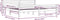 vidaXL - Bedframe - massief - hout - wit - 200x200 - cm