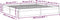 vidaXL - Bedframe - massief - hout - wit - 200x200 - cm