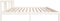 vidaXL - Bedframe - massief - hout - wit - 200x200 - cm