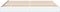 vidaXL - Bedframe - massief - hout - wit - 200x200 - cm