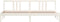 vidaXL - Bedframe - massief - hout - wit - 200x200 - cm
