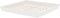 vidaXL - Bedframe - massief - hout - wit - 200x200 - cm