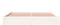 vidaXL - Bedframe - massief - hout - wit - 200x200 - cm