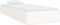 vidaXL - Bedframe - massief - hout - wit - 75x190 - cm