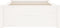 vidaXL - Bedframe - massief - hout - wit - 75x190 - cm