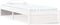 vidaXL - Bedframe - massief - hout - wit - 75x190 - cm