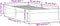 vidaXL - Bedframe - massief - hout - wit - 75x190 - cm