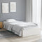 vidaXL - Bedframe - massief - hout - wit - 75x190 - cm