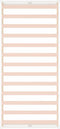 vidaXL - Bedframe - massief - hout - wit - 75x190 - cm