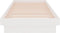 vidaXL - Bedframe - massief - hout - wit - 75x190 - cm