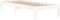 vidaXL - Bedframe - massief - hout - wit - 75x190 - cm