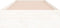 vidaXL - Bedframe - massief - hout - wit - 75x190 - cm