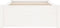 vidaXL - Bedframe - massief - hout - wit - 75x190 - cm