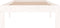 vidaXL - Bedframe - massief - hout - wit - 75x190 - cm