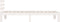 vidaXL - Bedframe - massief - hout - wit - 75x190 - cm