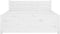 vidaXL - Bedframe - massief - hout - wit - 75x190 - cm