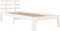 vidaXL - Bedframe - massief - hout - wit - 75x190 - cm
