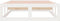 vidaXL - Bedframe - massief - hout - wit - 75x190 - cm