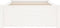 vidaXL - Bedframe - massief - hout - wit - 75x190 - cm