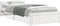 vidaXL - Bedframe - massief - hout - wit - 90x190 - cm