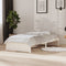 vidaXL - Bedframe - massief - hout - wit - 90x190 - cm