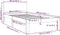 vidaXL - Bedframe - massief - hout - wit - 90x190 - cm