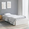 vidaXL - Bedframe - massief - hout - wit - 90x190 - cm