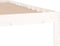 vidaXL - Bedframe - massief - hout - wit - 90x190 - cm