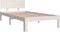 vidaXL - Bedframe - massief - hout - wit - 90x190 - cm