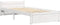 vidaXL - Bedframe - massief - hout - wit - 90x190 - cm