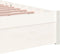 vidaXL - Bedframe - massief - hout - wit - 90x190 - cm