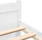 vidaXL - Bedframe - massief - hout - wit - 90x190 - cm