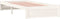 vidaXL - Bedframe - massief - hout - wit - 90x190 - cm