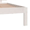 vidaXL - Bedframe - massief - hout - wit - 90x190 - cm