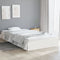 vidaXL - Bedframe - massief - hout - wit - 90x200 - cm