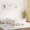 vidaXL - Bedframe - massief - hout - wit - 90x200 - cm