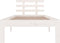 vidaXL - Bedframe - massief - hout - wit - 90x200 - cm