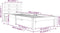 vidaXL - Bedframe - massief - hout - wit - 90x200 - cm
