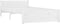 vidaXL - Bedframe - massief - hout - wit - 90x200 - cm